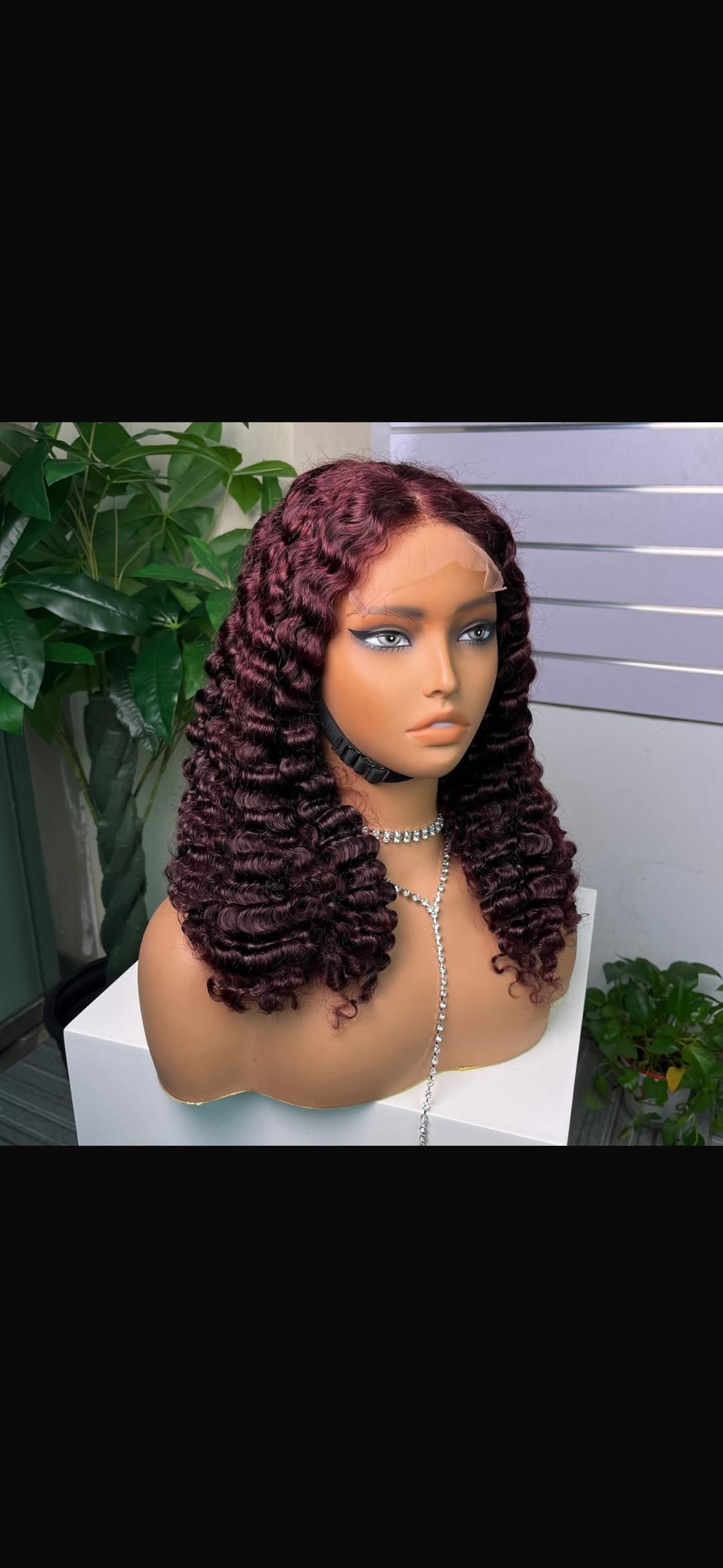 Burmese Curl human hair wig soft curly texture